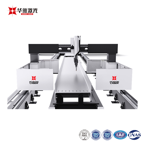 3D CNC H-beam laser cutting machine 12000W para sa pagproseso ng metal na bakal